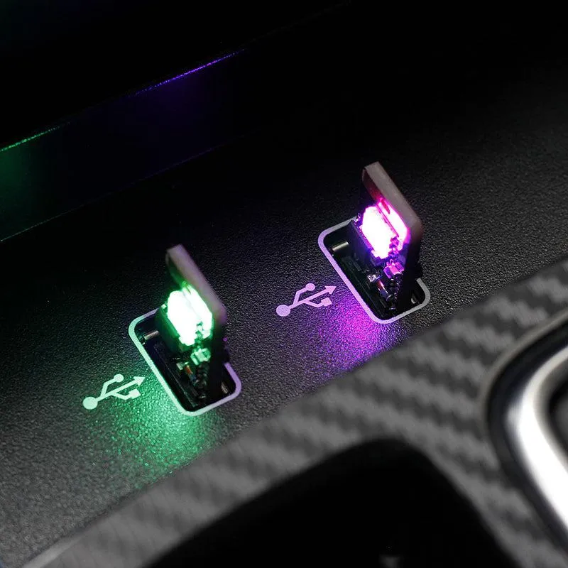 USB Ambient LED Lights for Tesla Model S / X / 3/ Y, 2 Pcs