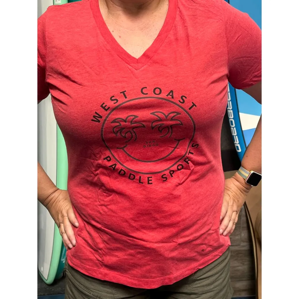 WCPS Women's West Coast Face San Diego Logo T-SHIRT