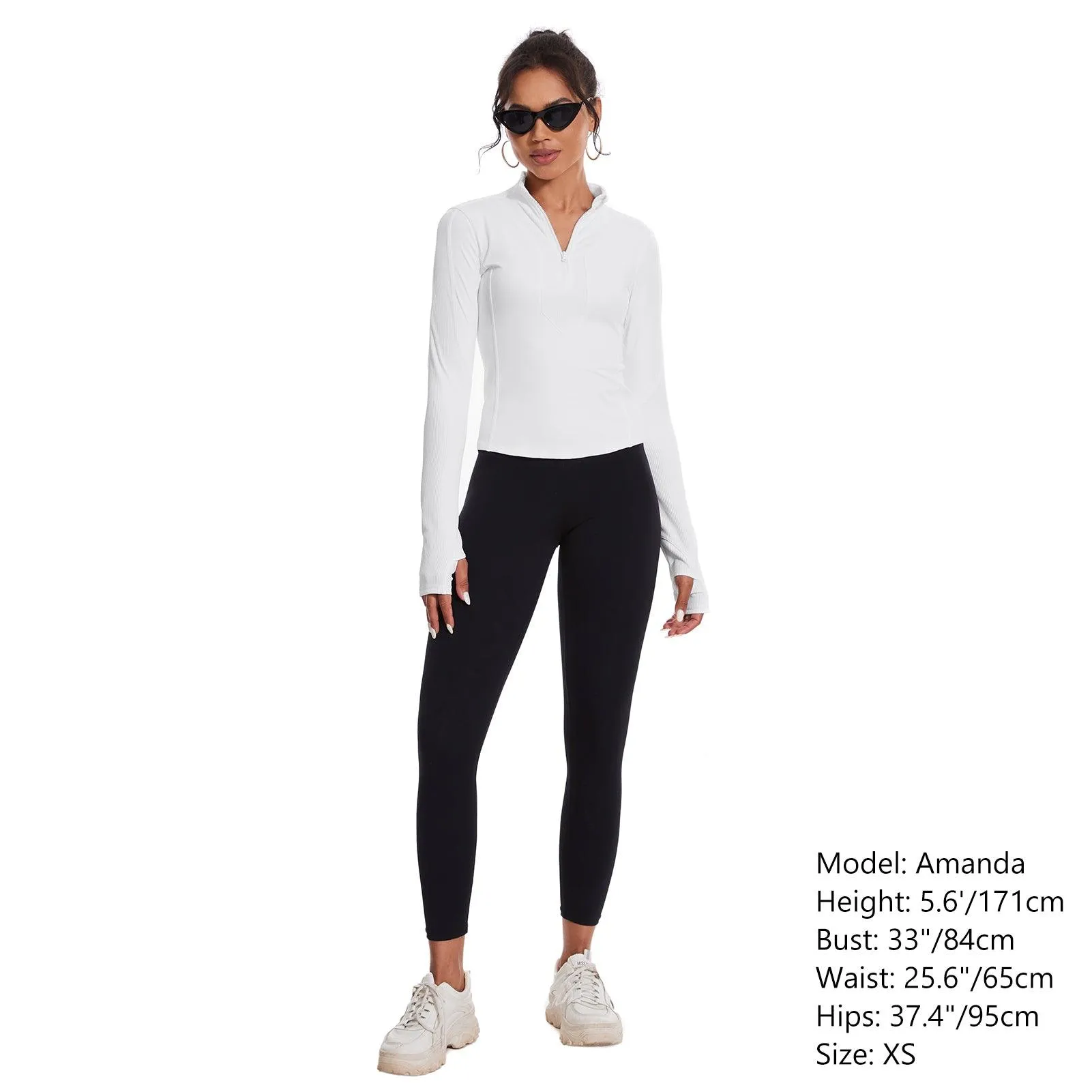 Women’s Half Zip Workout Tops LB19W