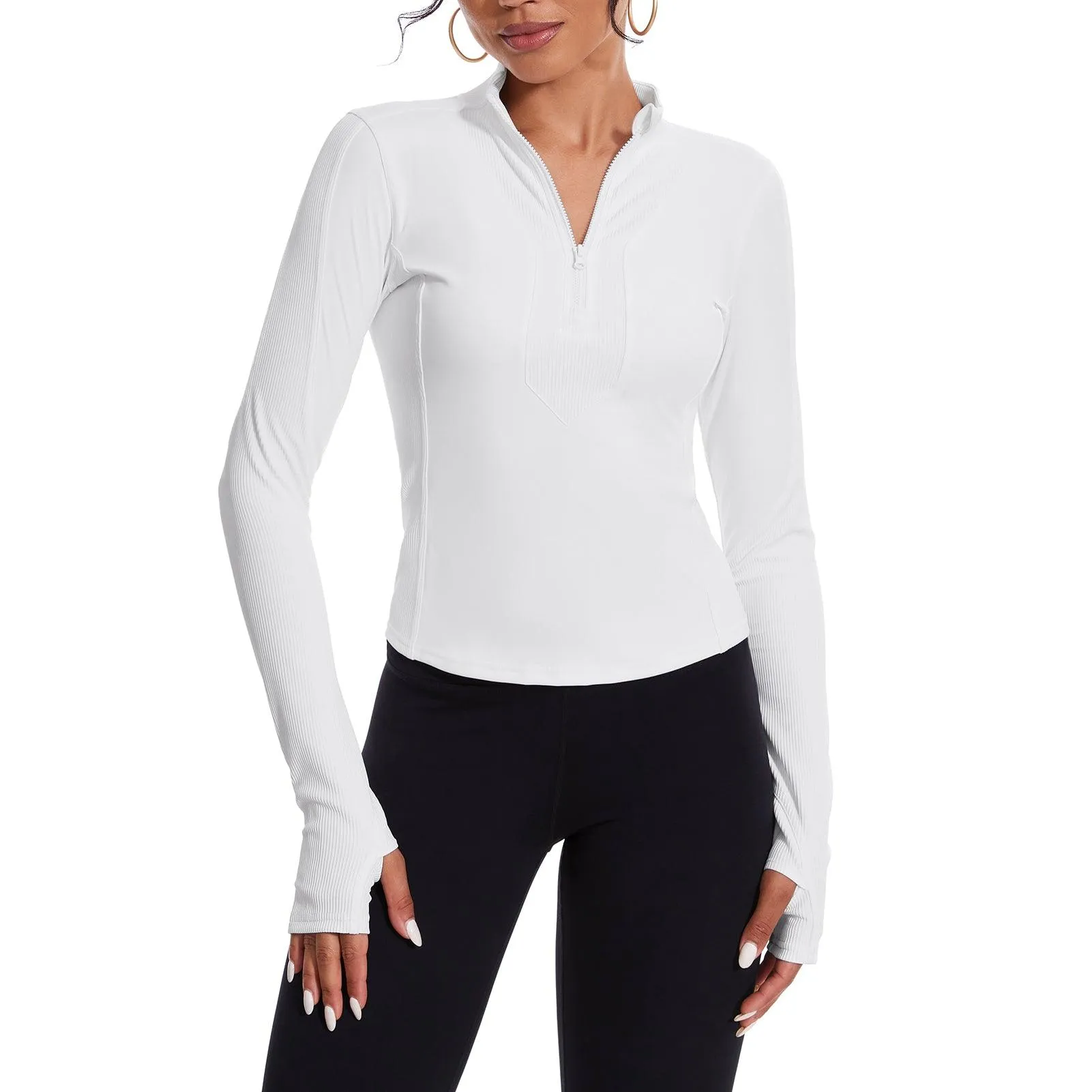 Women’s Half Zip Workout Tops LB19W