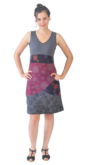 womens-sleeveless-summer-dress-with-multicolor-mandala-print-and-pattern