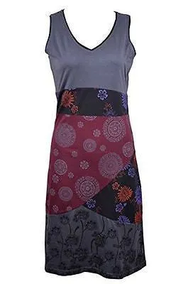 womens-sleeveless-summer-dress-with-multicolor-mandala-print-and-pattern