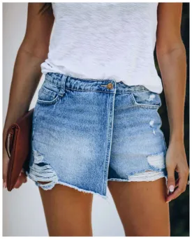 Wrap-Around Jean Skort