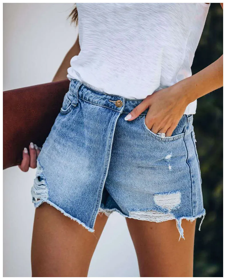 Wrap-Around Jean Skort