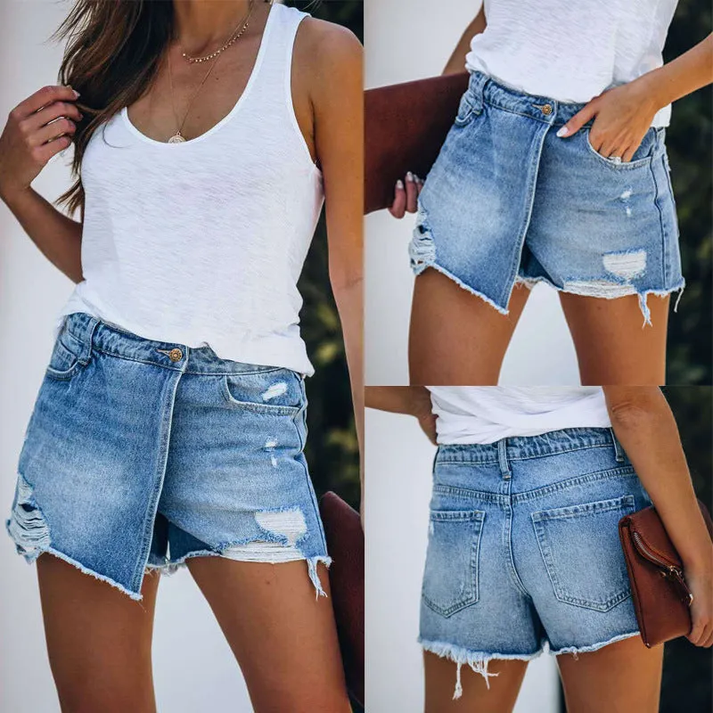 Wrap-Around Jean Skort